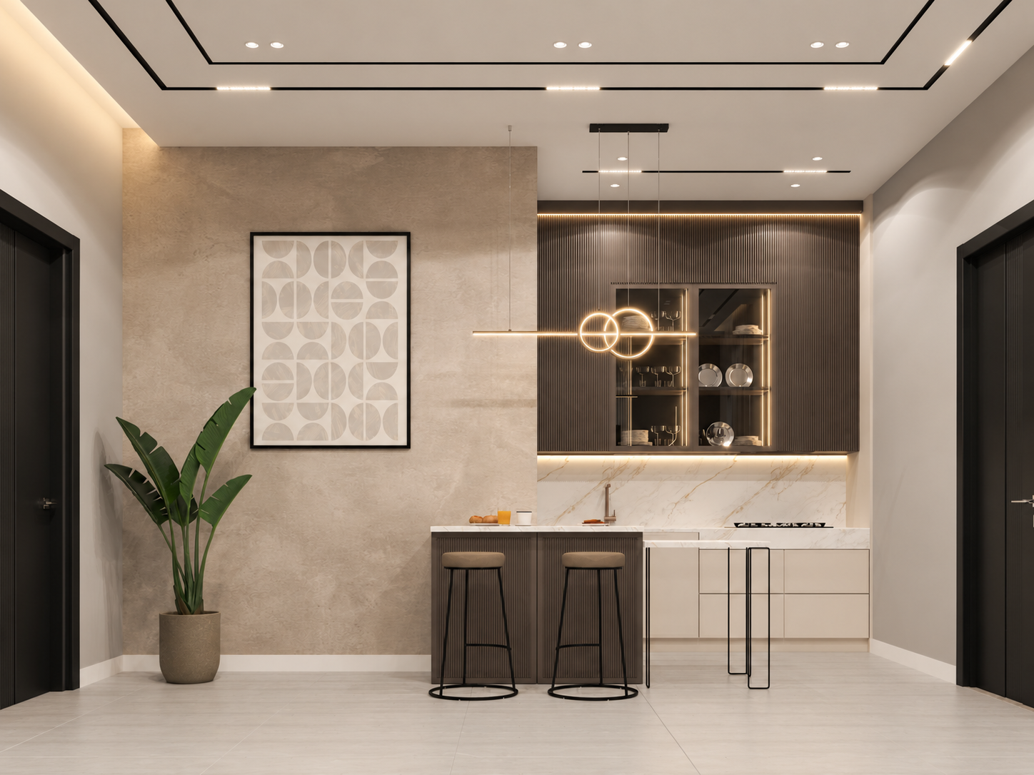 Modern kitchen visualization — view 1